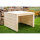 Holz (unbehandelt) | 69x69x40 cm | Mit Dach (kein Deckel) | fertig montiert