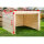 Holz (unbehandelt) | 69x69x40 cm | Mit Dach (kein Deckel) | fertig montiert